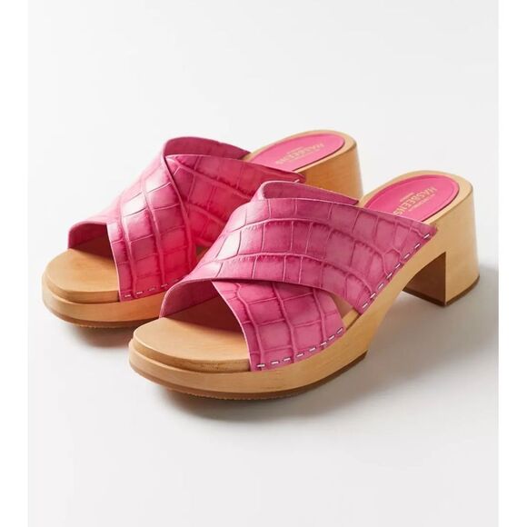 Swedish Hasbeens Fuchsia Mules - Picture 4 of 16